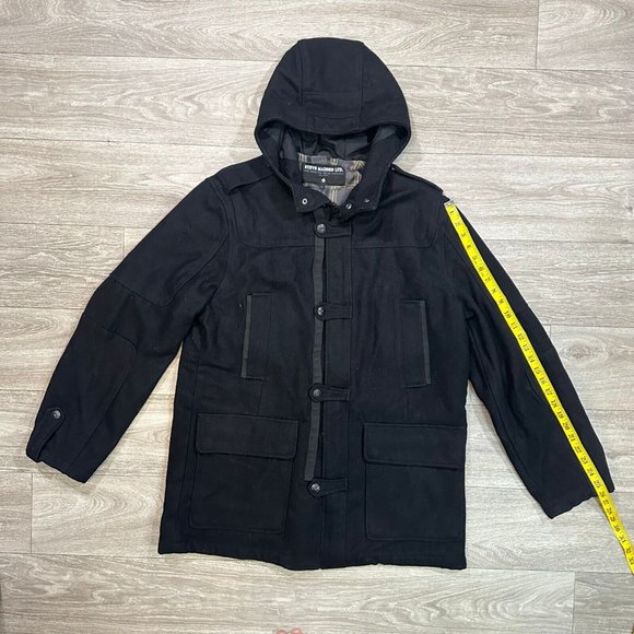 STEVE MADDEN LTD Men’s Size L Hooded Winter Parka Jacket coat Big Pockets island - Picture 7 of 8